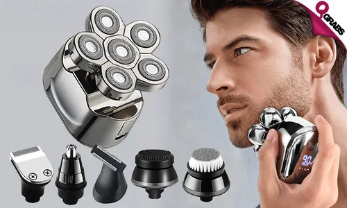 Rechargeable 6-in-1 Shaving Kit!